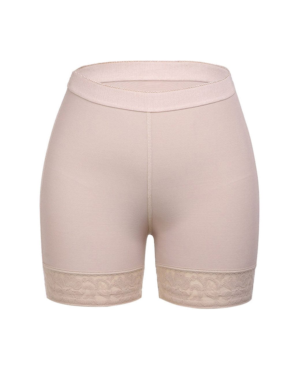 Wholesale Black Large Size Butt Lifter Tummy Control  Lifting Panty Lace Hem