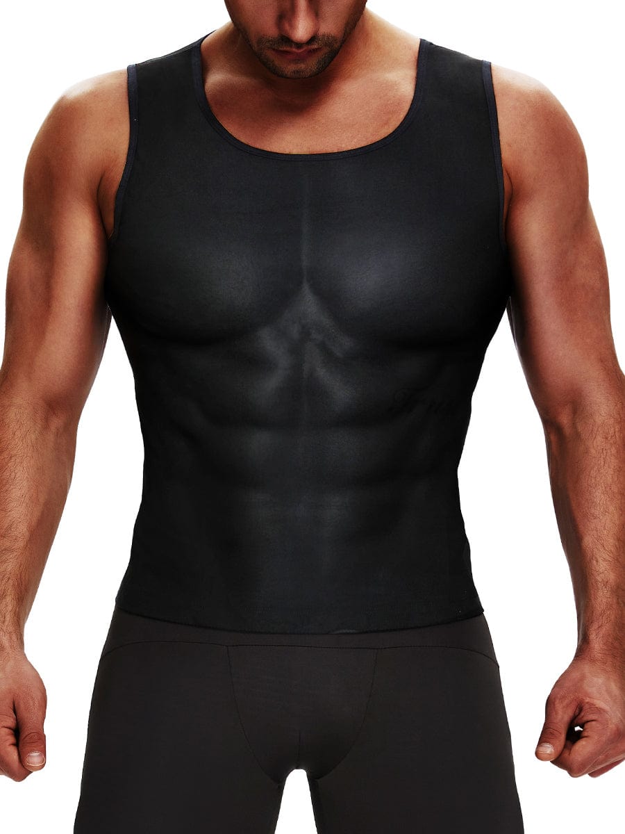 Wholesale Blue Large Size Vest Shaper Round Collar For Fitness