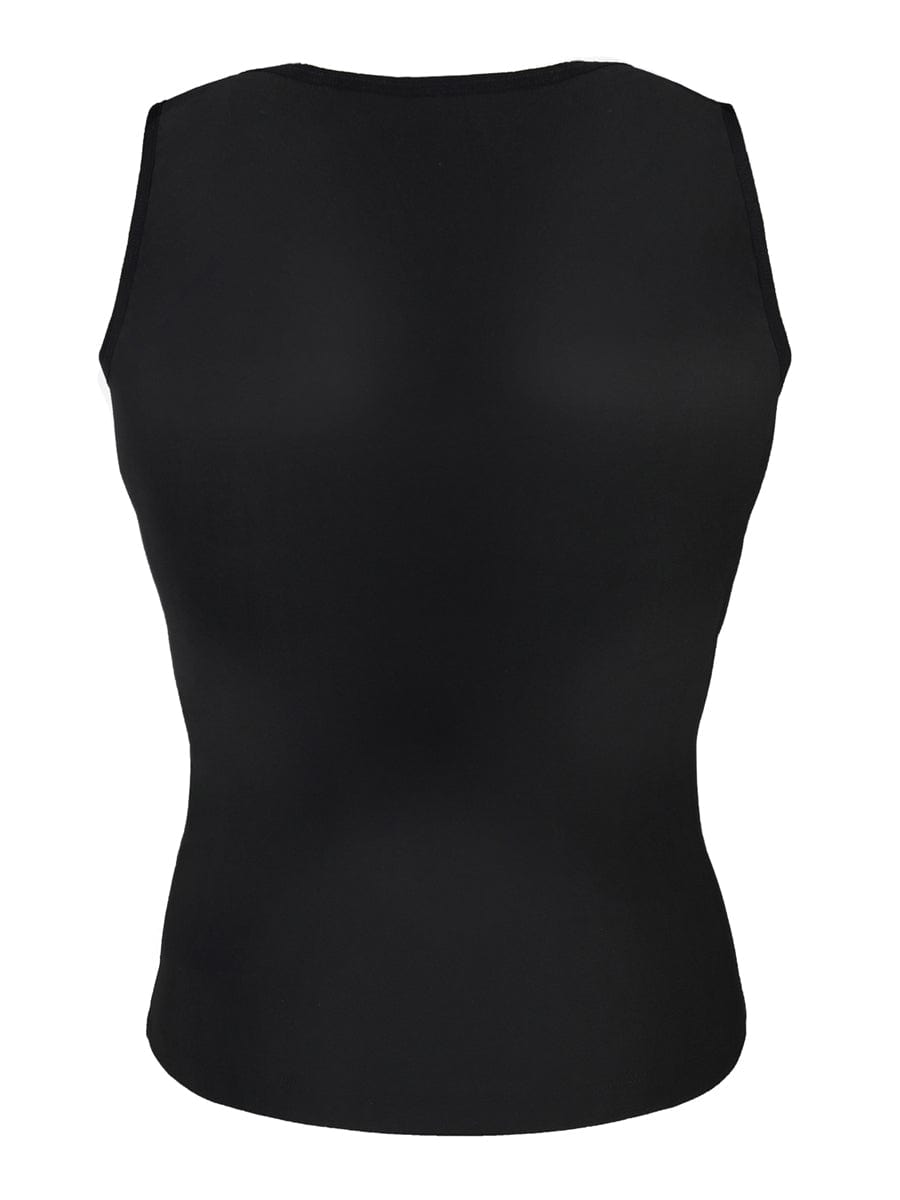 Wholesale Blue Large Size Vest Shaper Round Collar For Fitness