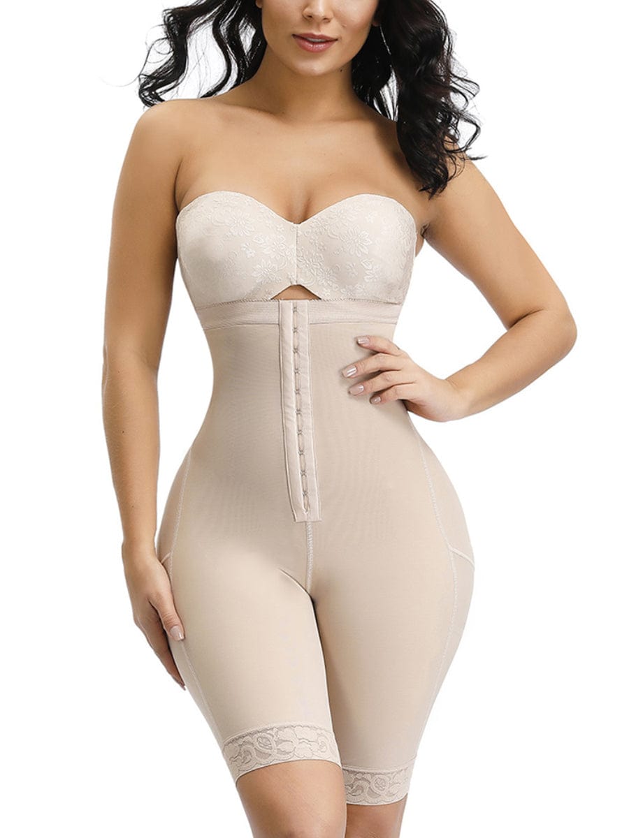 Meticulous Design Black High Waist Hook Front Butt Lifter Shaper