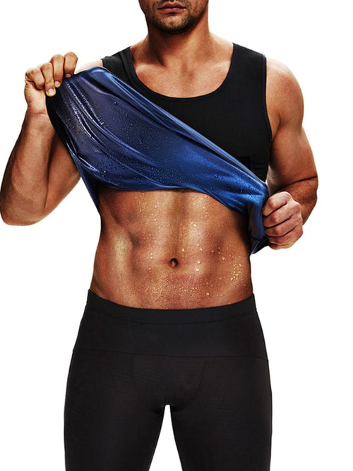 Wholesale Blue Large Size Vest Shaper Round Collar For Fitness