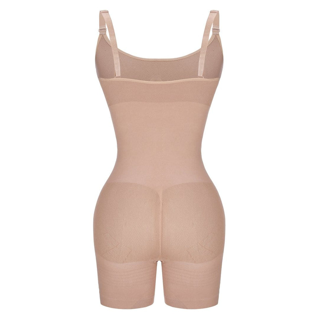 Wholesale Black Open Gusset Seamless Bodysuit Shapewear Superfit Everyday