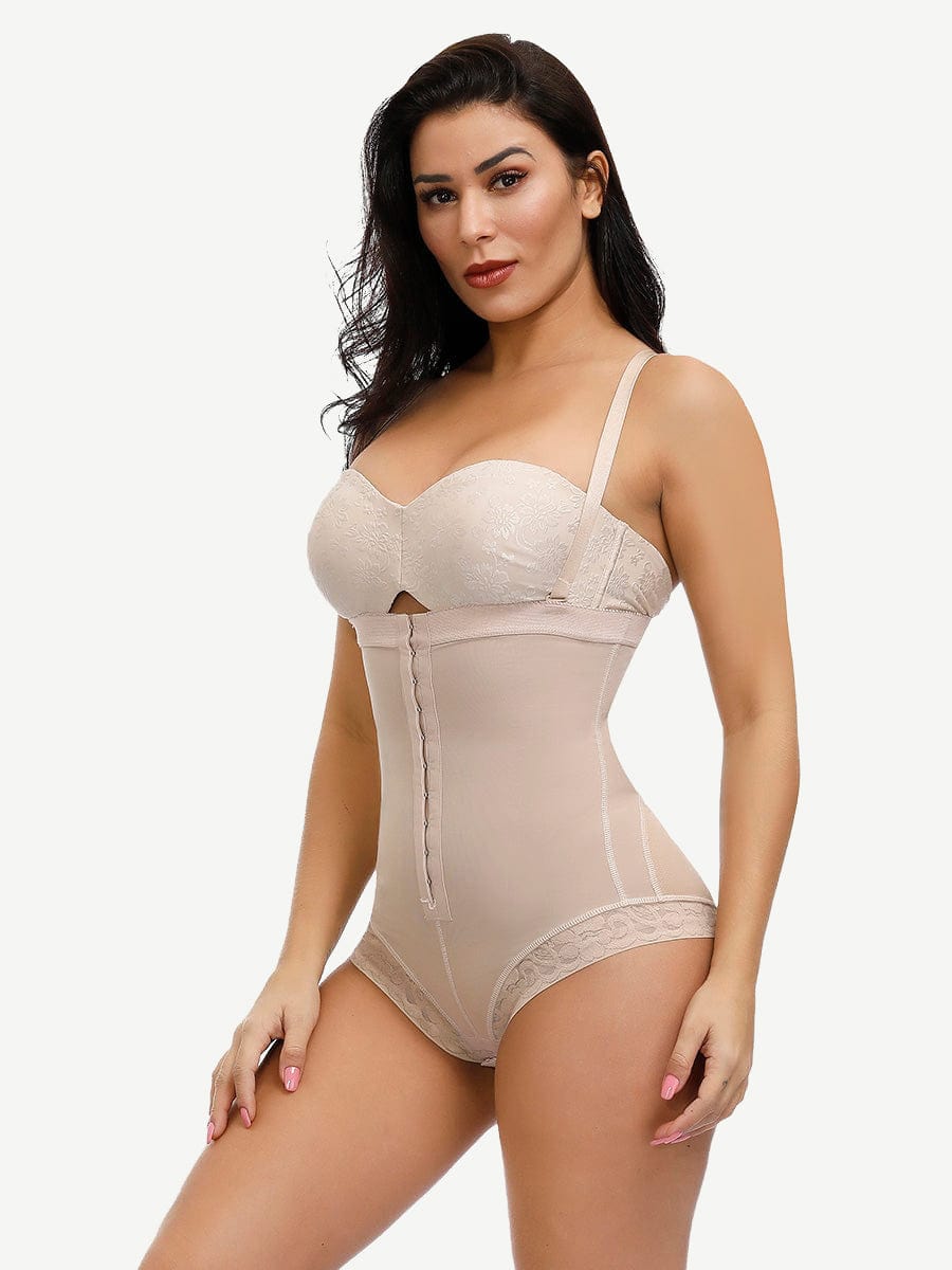 Wholesale Body-Hugging High Waist Hook Front Plus Size Bodysuit Shape Medium Control Shapewear