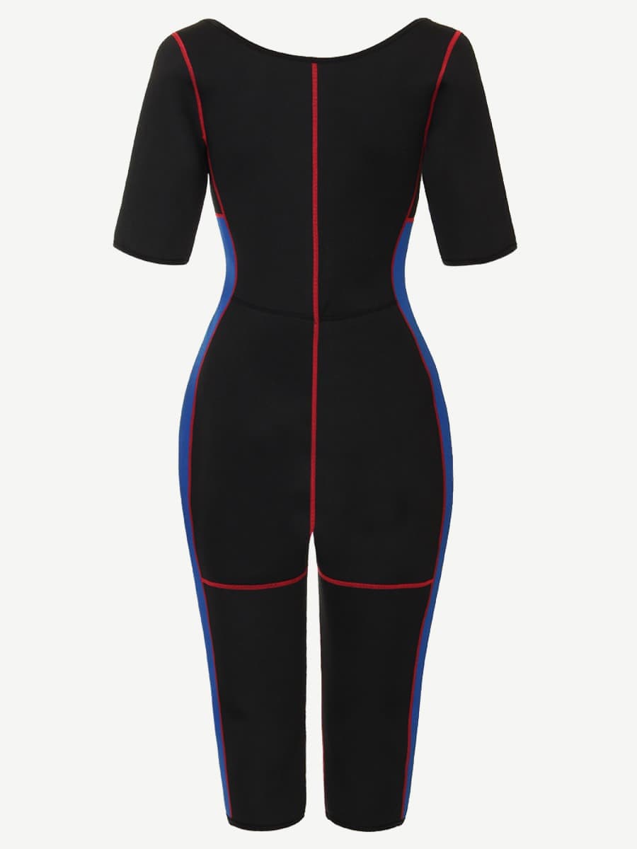 Black Cheap Neoprene Elastic Open-Bust Arm Control Bodysuit Shaper Zip Up firm compression