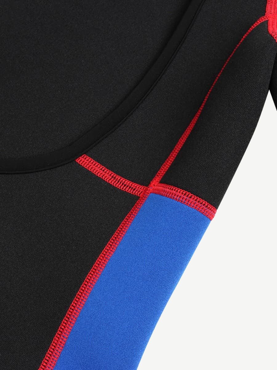 Black Cheap Neoprene Elastic Open-Bust Arm Control Bodysuit Shaper Zip Up firm compression